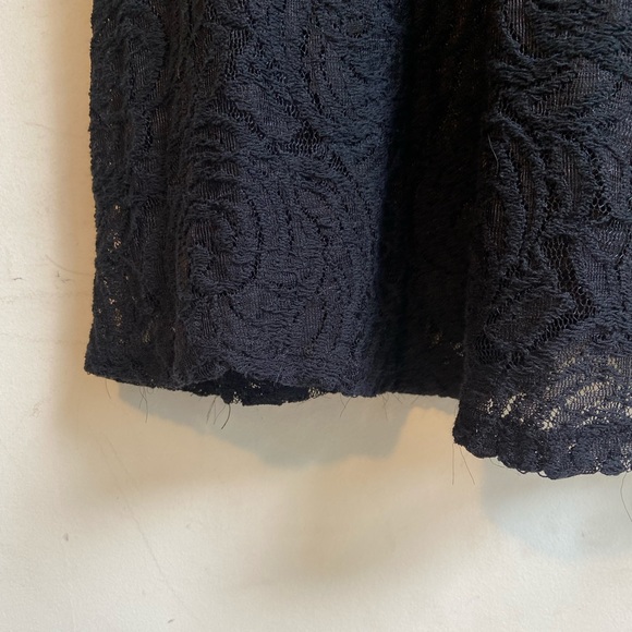 XHILARATION BLACK LACE SHORT SLEEVE MINI DRESS, SIZE MEDIUM - Picture 5 of 9